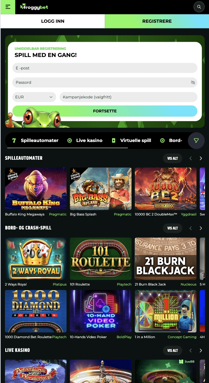 Froggybet Mobile